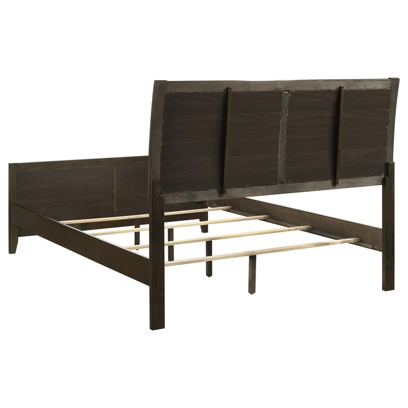  Coaster Furniture Wilkes 224421Q 51-inch Upholstered Queen Bed - Dark Cocoa IMAGE 3