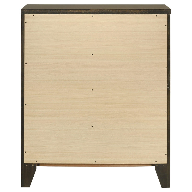  Coaster Furniture Wilkes 224425 4-Drawer Chest of Drawers - Dark Cocoa IMAGE 6