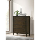  Coaster Furniture Wilkes 224425 4-Drawer Chest of Drawers - Dark Cocoa IMAGE 9