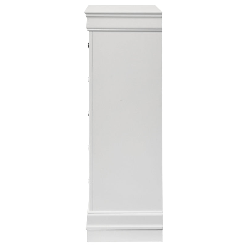 Coaster Furniture Louis Philippe 202445 5-Drawer Bedroom Chest - White IMAGE 4