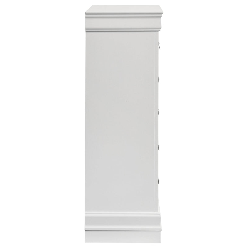  Coaster Furniture Louis Philippe 202445 5-Drawer Bedroom Chest - White IMAGE 8