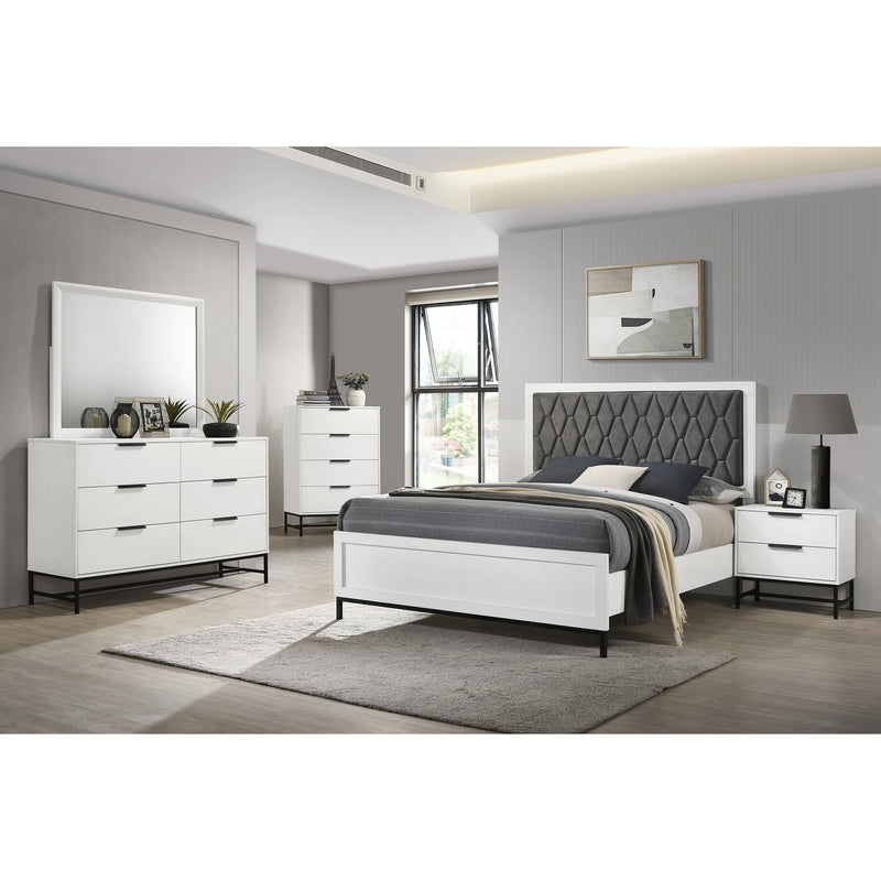  Coaster Furniture Sonora 224863M 6-Drawer Dresser with Mirror - White IMAGE 10