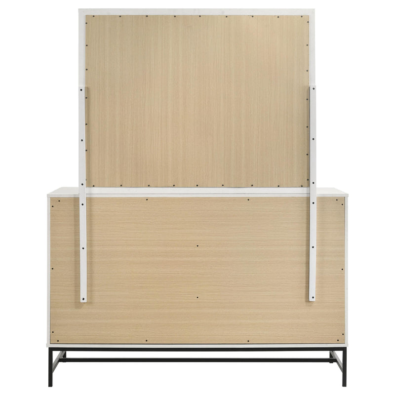  Coaster Furniture Sonora 224863M 6-Drawer Dresser with Mirror - White IMAGE 6