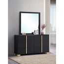 Coaster Furniture Marceline 222833M 6-Drawer Dresser with Mirror - Black IMAGE 9