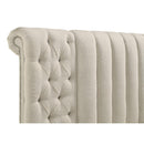  Coaster Furniture Sonya 360111KE Upholstered Eastern King Round Storage Bed - Ivory IMAGE 8