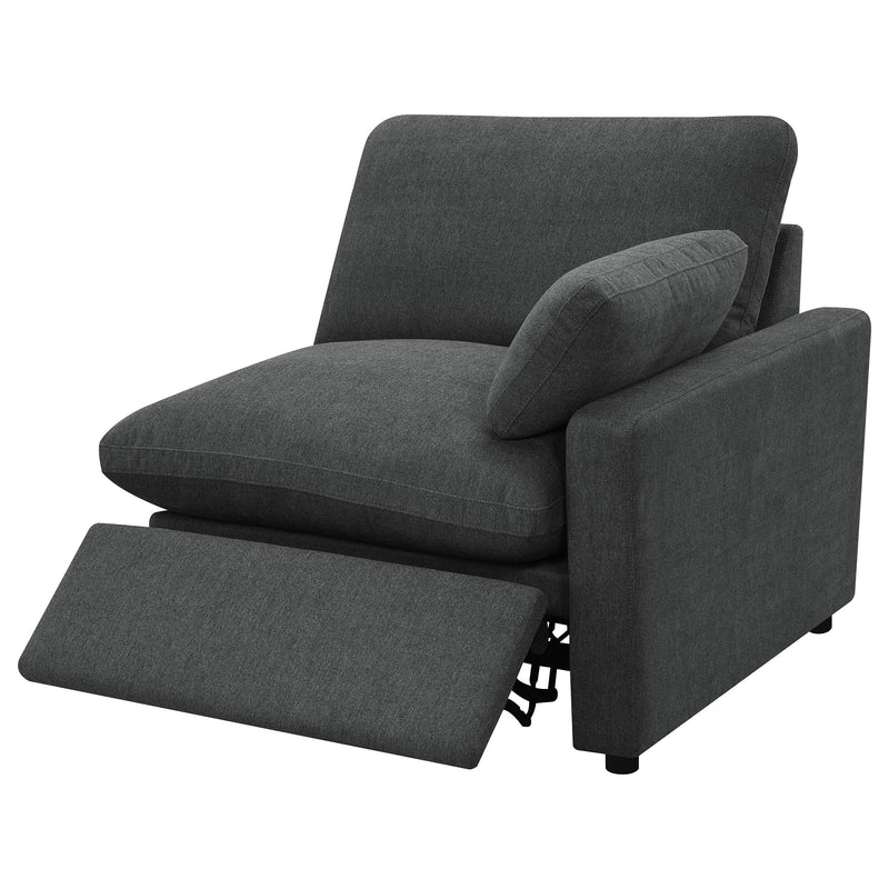  Coaster Furniture Collins 609530P 5 pc Modular Power Reclining Sectional - Dark Grey IMAGE 12