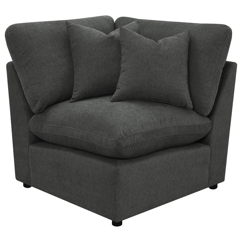  Coaster Furniture Collins 609530P 5 pc Modular Power Reclining Sectional - Dark Grey IMAGE 6