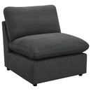  Coaster Furniture Collins 609531P Modular Power Sofa - Dark Grey IMAGE 3