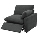  Coaster Furniture Collins 609531P Modular Power Sofa - Dark Grey IMAGE 7