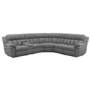  Coaster Furniture Bahrain 609540P 6 pc Modular Power Reclining Sectional - Charcoal IMAGE 1