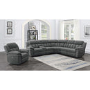  Coaster Furniture Bahrain 609540P 6 pc Modular Power Reclining Sectional - Charcoal IMAGE 8