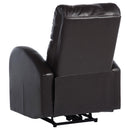 Coaster Furniture Grant 601500P Upholstered Power Recliner Chair - Brown IMAGE 5