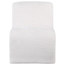 Coaster Furniture Drayton 907525 Upholstered Curved Armless Accent Chair - Ivory IMAGE 2