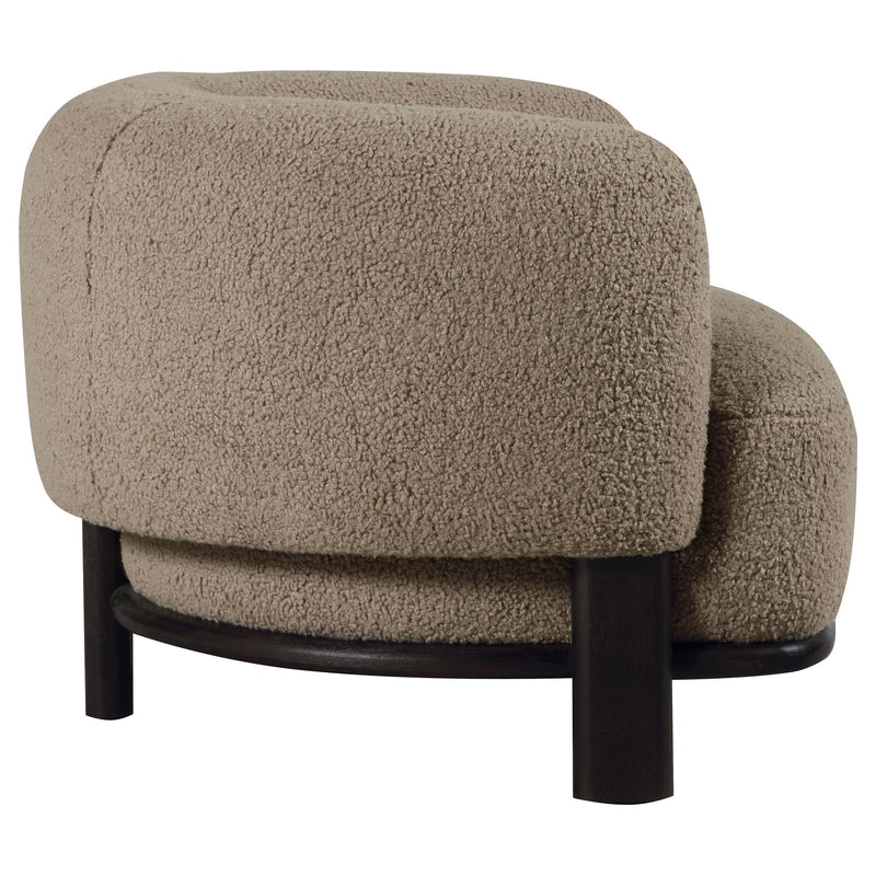  Coaster Furniture Lawler 903170 Upholstered Barrel Back Accent Chair - Mushroom IMAGE 8