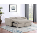  Coaster Furniture Portland 350142 Boucle Upholstered Sleeper Sofa Bed - Latte IMAGE 12