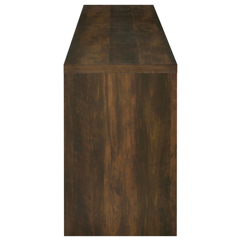  Coaster Furniture Laughlin 724123 4-door Engineered Wood 78-inch TV Stand - Dark Pine IMAGE 5