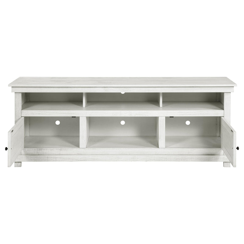  Coaster Furniture Payne 710053 70-inch TV Stand Media Console - Distressed White IMAGE 3
