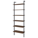  Coaster Furniture Owens 980072 96-inch 6-shelf Wall Bookshelf - Walnut IMAGE 3