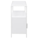 Coaster Furniture Amherst 961642 2-door Radio Weave Cane Metal Accent Cabinet - White IMAGE 8