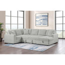  Coaster Furniture Devonshire 501208 Sleeper Sectional Sofa Storage Chaise - Grey IMAGE 14