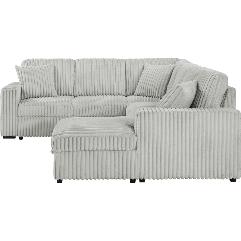  Coaster Furniture Devonshire 501208 Sleeper Sectional Sofa Storage Chaise - Grey IMAGE 8