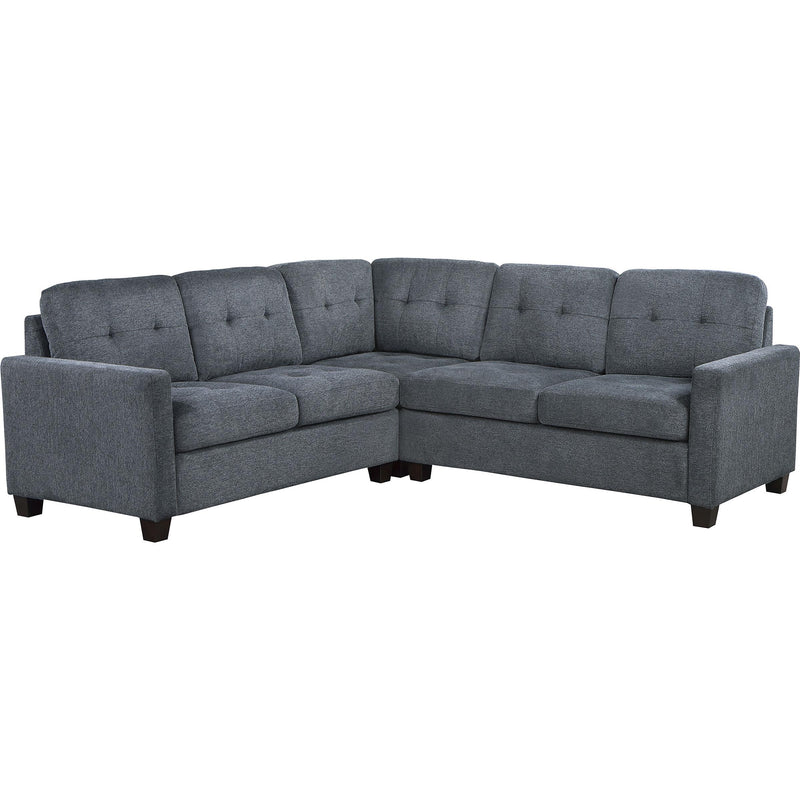  Coaster Furniture Georgina 551701-SETA 3 pc Upholstered Modular Sectional Sofa - Steel Grey IMAGE 1