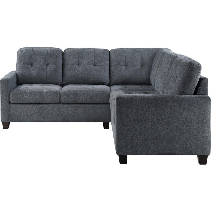  Coaster Furniture Georgina 551701-SETA 3 pc Upholstered Modular Sectional Sofa - Steel Grey IMAGE 3
