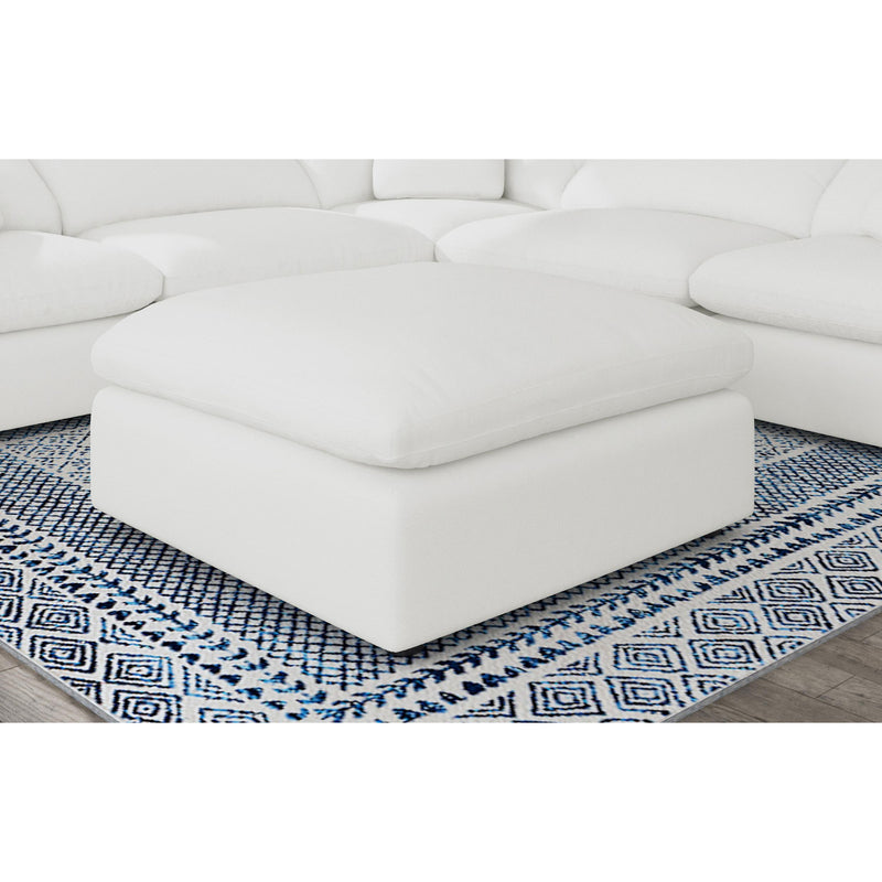  Coaster Furniture Raleigh 551753 Boucle Upholstered Ottoman - Ivory IMAGE 2