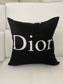 DIOR 20x20 PILLOW COVER- BLACK &WHITE