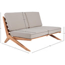  Meridian Outdoor Seating Loveseats 351Grey-L IMAGE 8