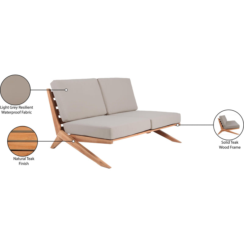  Meridian Outdoor Seating Loveseats 351Grey-L IMAGE 9