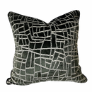 GRAPHIC 22x22 PILLOW COVER -GREEN & WHITE