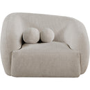  Meridian Elowen Beige Fabric Upholstered Chair IMAGE 2