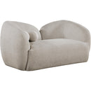  Meridian Elowen 68" Beige Fabric Upholstered Loveseat IMAGE 1