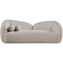  Meridian Elowen 91" Beige Fabric Upholstered Sofa IMAGE 2