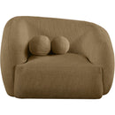  Meridian Elowen Brown Fabric Upholstered Chair IMAGE 2