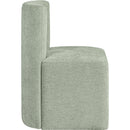  Meridian Duvina Mint Chenille Performance Fabric Upholstered Dining Chair IMAGE 4