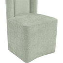 Meridian Duvina Mint Chenille Performance Fabric Upholstered Dining Chair IMAGE 7