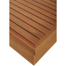  Meridian Mirella Natural Teak Wood Outdoor Patio Coffee Table IMAGE 4