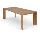  Meridian Mirella 78.75" Natural Teak Wood Outdoor Patio Dining Table IMAGE 1
