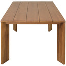  Meridian Mirella 78.75" Natural Teak Wood Outdoor Patio Dining Table IMAGE 3
