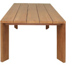  Meridian Mirella 96" Natural Teak Wood Outdoor Patio Dining Table IMAGE 3