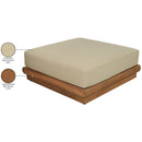  Meridian Mirella Tan Water Resistant Fabric Upholstered Outdoor Patio Modular Ottoman IMAGE 7