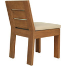  Meridian Mirella Tan Water Resistant Fabric Upholstered Outdoor Patio Dining Side Chair IMAGE 6