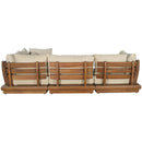  Meridian Mirella 113" Tan Water Resistant Fabric Upholstered 4 pc Outdoor Patio Modular Sectional IMAGE 5