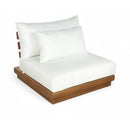  Meridian Mirella Off-White Water Resistant Fabric Upholstered Outdoor Patio Modular Armless Chair IMAGE 1