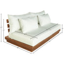  Meridian Mirella 74" Off-White Water Resistant Fabric Upholstered 2 pc Outdoor Patio Modular Loveseat IMAGE 7