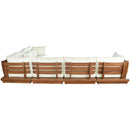  Meridian Mirella 150" Off-White Water Resistant Fabric Upholstered 6 pc Outdoor Patio Modular Sectional IMAGE 5