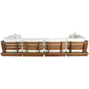  Meridian Mirella 150" Off-White Water Resistant Fabric Upholstered 6 pc Outdoor Patio Modular Sectional IMAGE 5