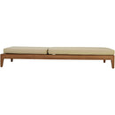  Meridian Mirella Tan Water Resistant Fabric Upholstered Outdoor Patio Chaise Lounge IMAGE 5